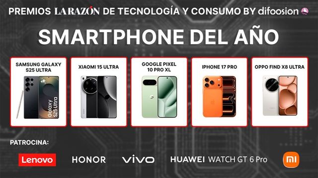 Premios La Razón de Tecnología y Consumo by Difoosion: estos son los nominados en las categorías de mejor smartphone del año