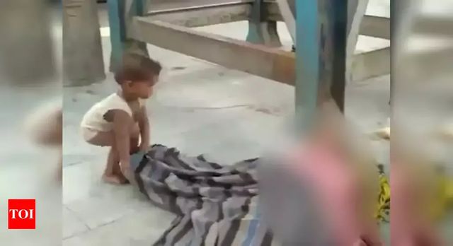 Toddler tries to wake up dead mother at Bihar railway station brings out hardships of migrant worker