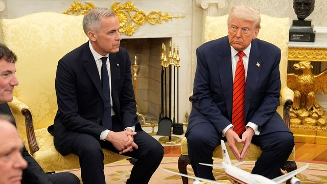 Carney meets Trump, stresses Canada will never be for sale