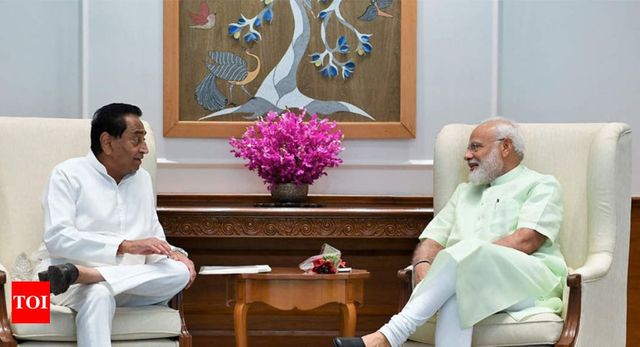 Madhya Pradesh Chief Minister Kamal Nath Meets PM Narendra Modi