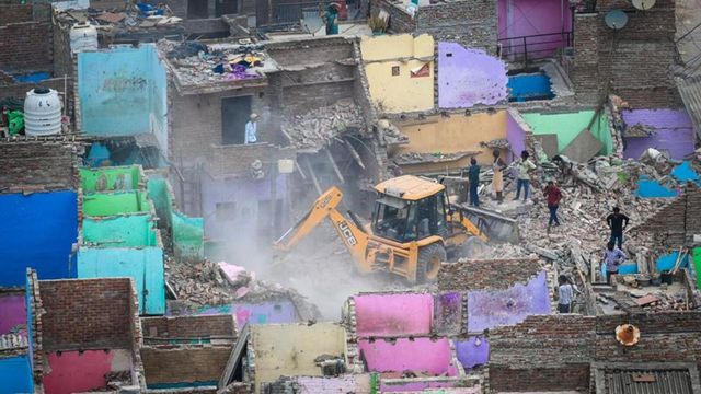 Bulldozer Action In Delhi’s Ashok Vihar As Govt Continues Encroachment Demolition Drive