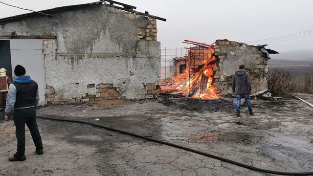 Сильный пожар в Оргееве: сгорел угольный склад