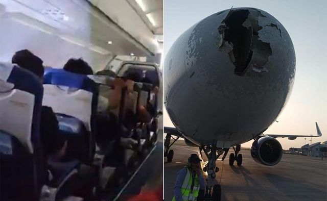 Passengers Scream As IndiGo Flight Hit By Turbulence, Aircraft Damaged