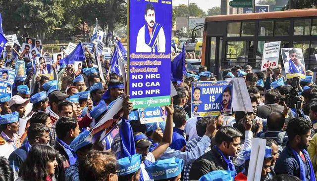 Bhim Army takes out protest march against SC ruling on reservation in promotions