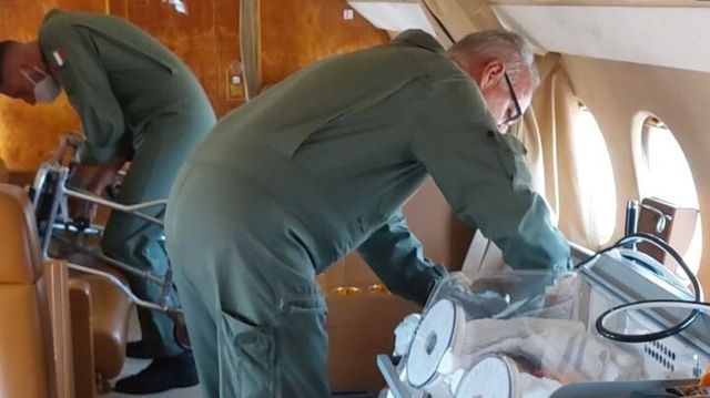 Neonata in pericolo di vita trasferita dall'Aeronautica militare da Cagliari a Roma