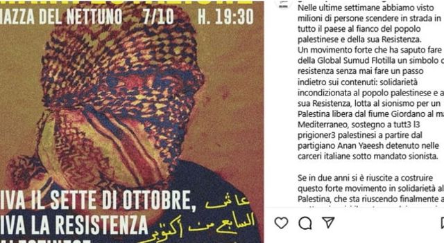 Il 7 ottobre 'giorno glorioso'. Chi sono i Giovani Palestinesi d'Italia