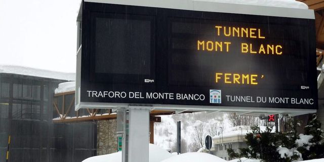 Il traforo del Monte Bianco resterà chiuso per lavori dal 4 settembre al 18 dicembre