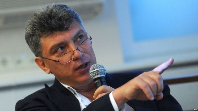 Возле посольства России на Украине открыли сквер имени Немцова