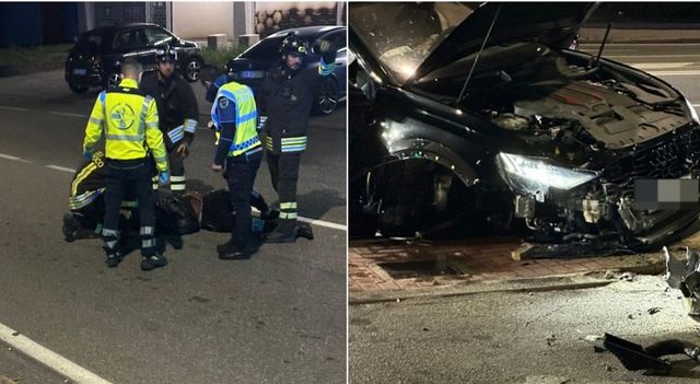 Balotelli incidente in auto a Brescia, illeso