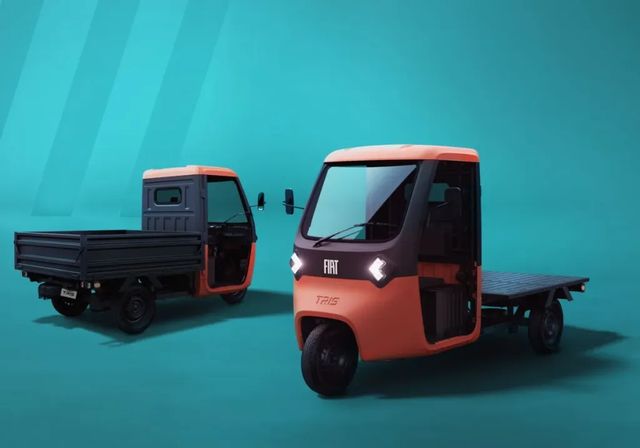 Así es el Tris, el triciclo eléctrico que propone Fiat para el reparto sostenible