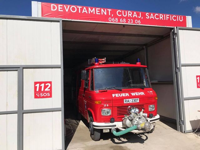 Un nou post teritorial de salvatori și pompieri voluntari, inaugurat în raionul Călărași