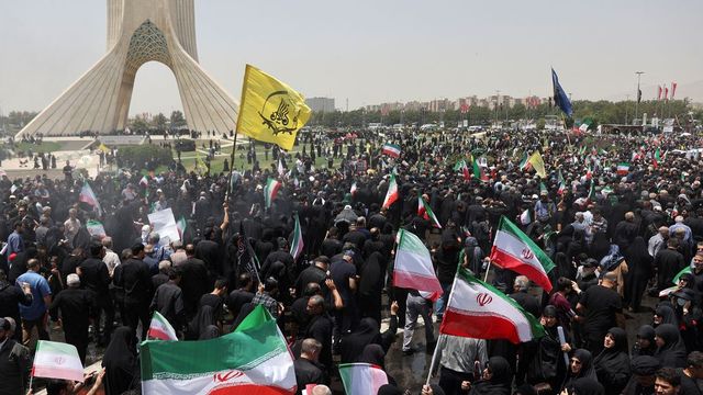 Iran holds funeral for top brass, scientists killed in Israeli strikes