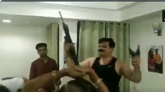 BJP lawmaker dances with guns in hand on video, gets a rap on knuckles