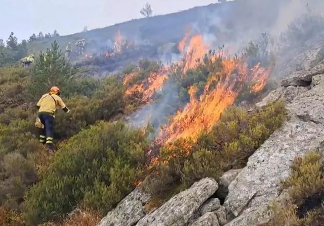 El incendio de Guadalajara evoluciona de forma favorable pero sigue sin estar controlado