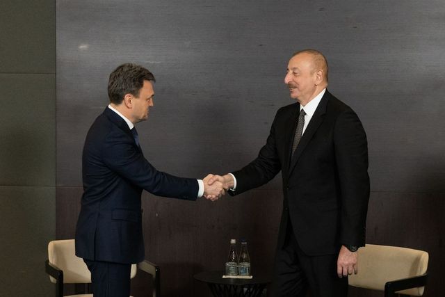 Dorin Recean a avut o întrevedere cu președintele azer, Ilham Aliyev