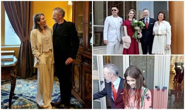Mihai Albu și Elena Nechifor s-au căsătorit astăzi. Primele imagini de la Starea Civilă