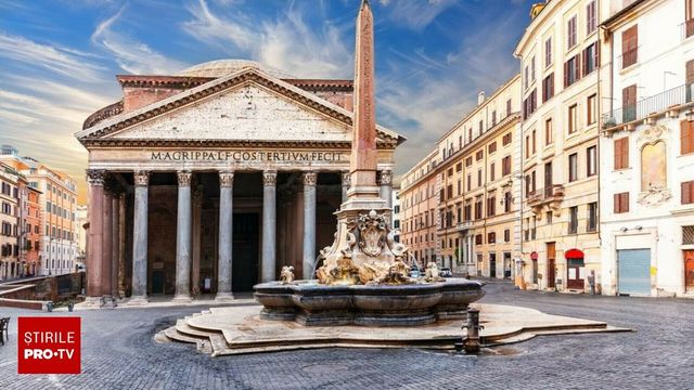 Un turist a căzut de pe zidul exterior al Panteonului din Roma și a murit, după ce i s-a făcut rău brusc