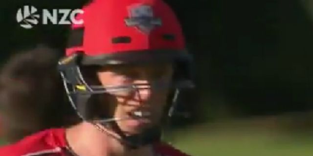 New Zealand’s Leo Carter lights up Super Smash to become seventh cricketer to hit six sixes in an over