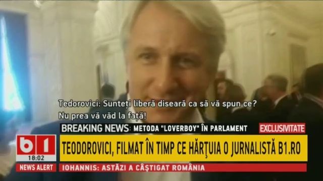 Teodorovici, limbaj deplasat cu o jurnalistă, după căderea Guvernului: „Sunteți liberă diseară? Îmi faceți curte că nu vă văd ochișorii”