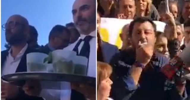 M5S accoglie con un mojito la protesta di Salvini in Campidoglio: “Questo non è il Papeete”