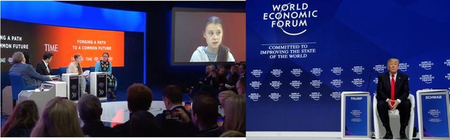 Confruntarea Trump-Greta Thunberg la Davos, reuniunea unde elitele vin cu avionul privat pentru a salva planeta