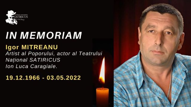 Actorul Igor Mitreanu s-a stins din viață: „Maestrul a plecat la îngeri, lăsând scena tristă și pustie”