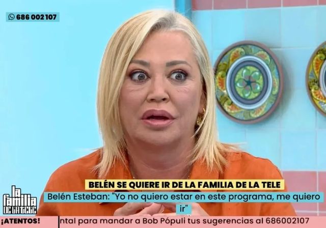 Belén Esteban amenaza con abandonar 'La familia de la tele'