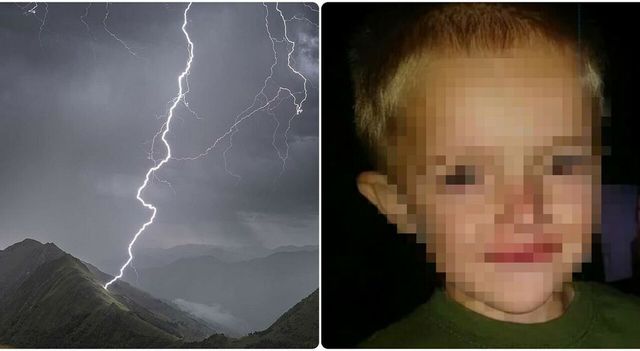 Colpiti dal fulmine mentre tornano da scuola mano nella mano, morti bimbo di 6 anni e il papà