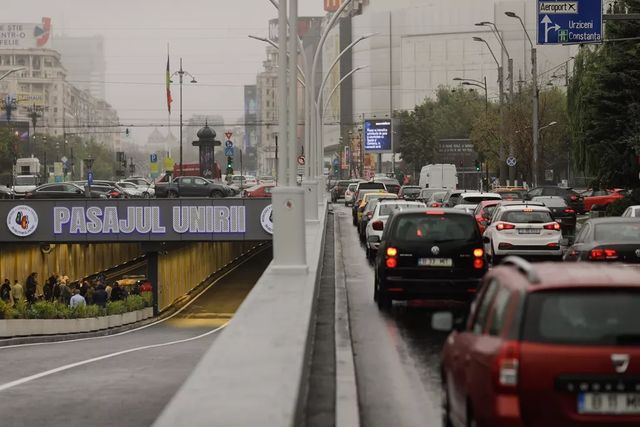 Circulație oprită în Pasajul Unirii din Capitală, pe timpul nopții, începând de luni noapte