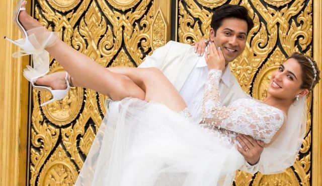 Coolie No 1: Varun Dhawan and Sara Ali Khan are a happily married couple in the latest still