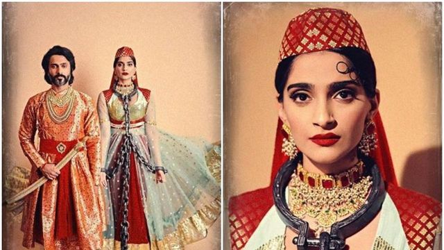 Sonam Kapoor and Anand Ahuja give a Bollywood twist to Halloween as Anarkali and Salim