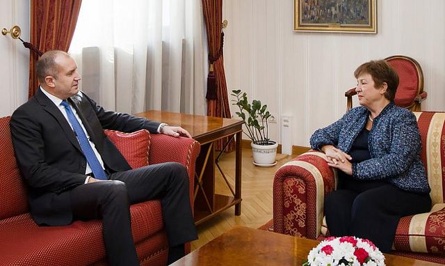 Румен Радев и Кристалина Георгиева обсъдиха науката и образованието