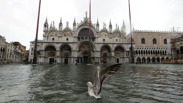 Italské Benátky postihly nejhorší záplavy od roku 1966