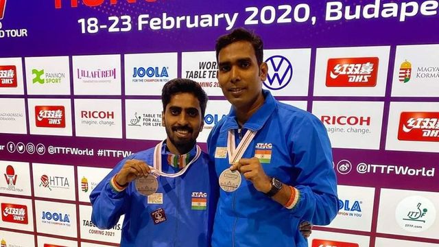 Silver for Sharath, Sathiyan at Hungarian Open