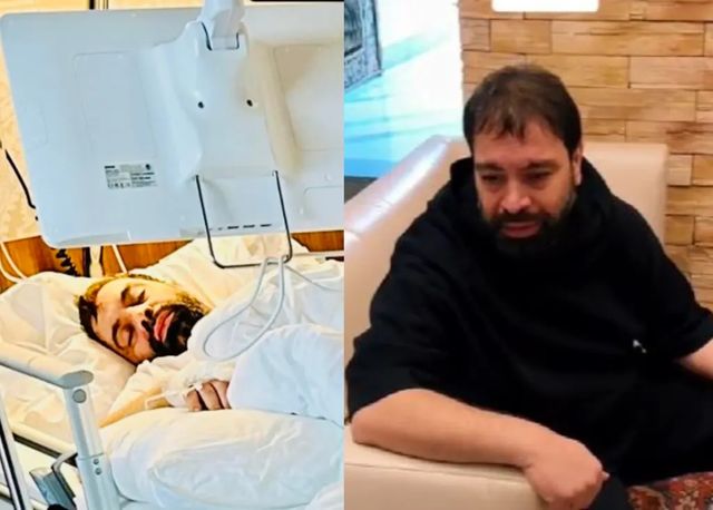 Florin Salam, internat într-o clinică din străinătate, a fost fotografiat pe patul de spital