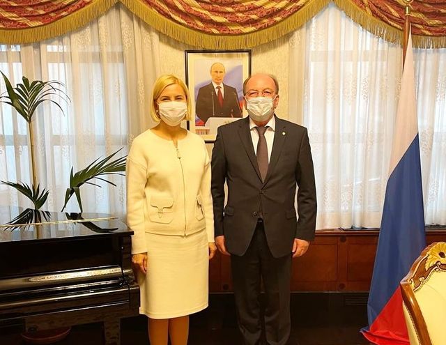 Ирина Влах встретилась с послом России в Молдове Олегом Васнецовым