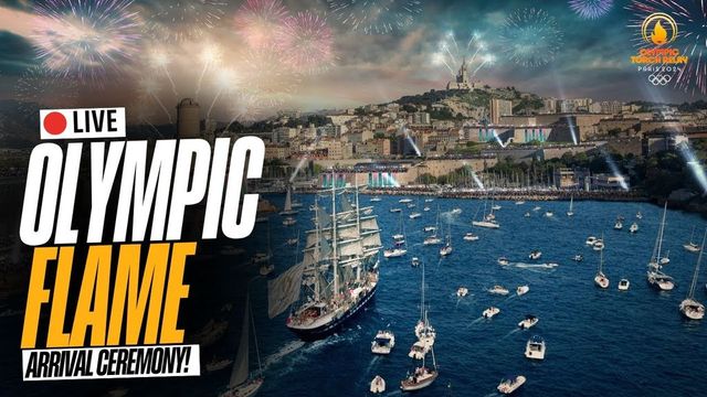 Flacăra olimpică a ajuns în Franța