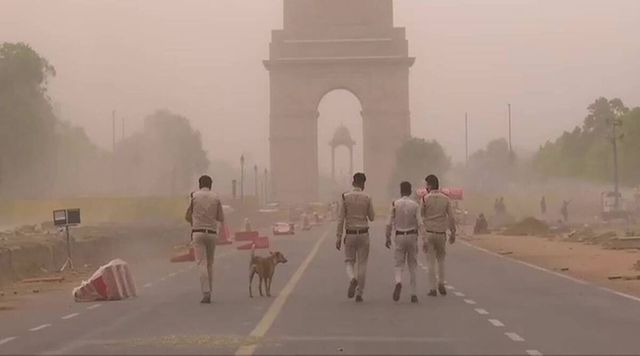 Dust Storm Hits Delhi On Friday Affecting Visibility