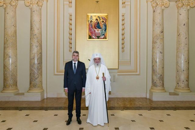 Ciolacu s-a întâlnit cu patriarhul Daniel