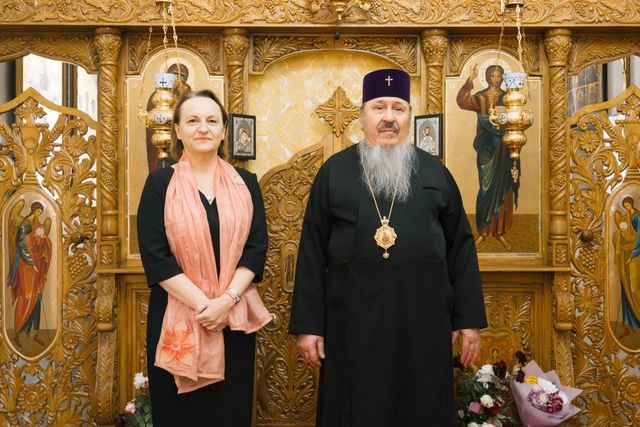 Ambasadoarea Iwona Piórko, întrevedere cu Mitropolitul Basarabiei