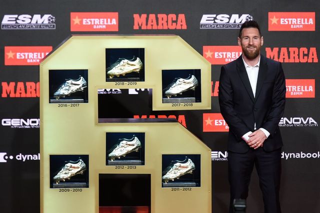 Messi átvette hatodik Aranycipőjét