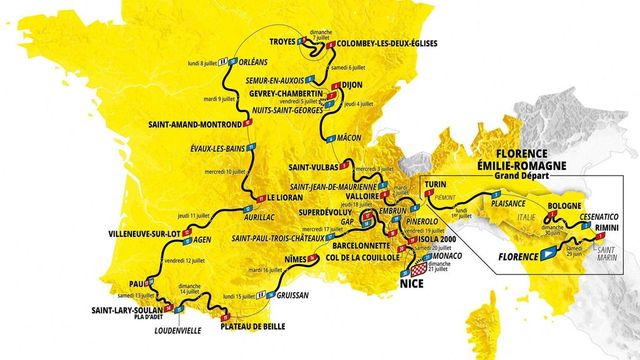 Tour de France per la prima volta in Italia. Tre tappe in Emilia – Romagna