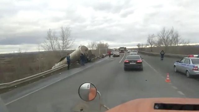 Опубликовано видео с места смертельного ДТП с замгендиректором РКЦ «Прогресс»