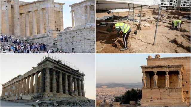 Un turist din România a fost arestat la Atena, acuzat că a vrut să fure două fragmente de marmură de pe Acropole