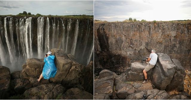 Slavné Viktoriiny vodopády se scvrkly na pouhý potůček. Místní se obávají, že přijdou o turisty