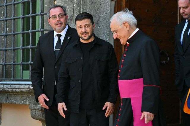 Volodimir Zelenszkij ukrán elnök Rómában találkozott az amerikai elnök különmegbízottjával