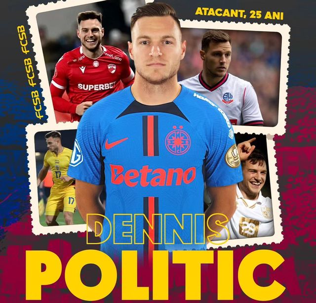 FCSB anunță transferul lui Dennis Politic de la Dinamo