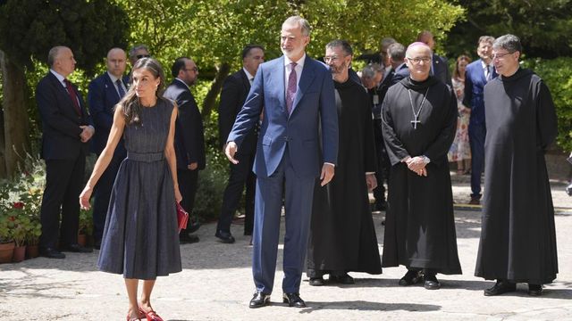 Los Reyes llegan a Montserrat para el acto de conmemoración del milenario de la Abadía