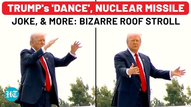Trump hints at building nuclear missiles to reporters from White House rooftop