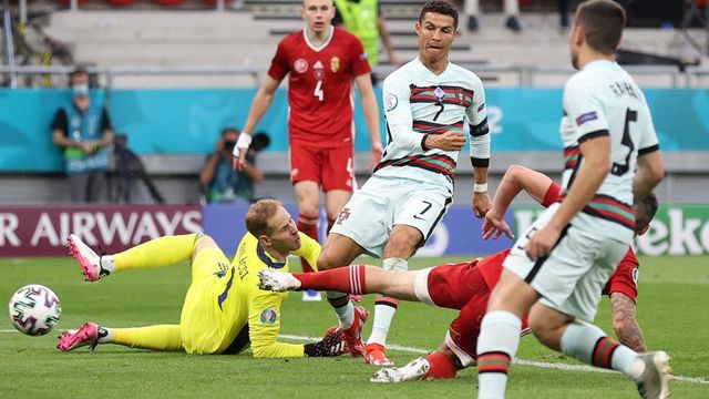 Cristiano Ronaldo a magyar válogatott ellen írt újra történelmet